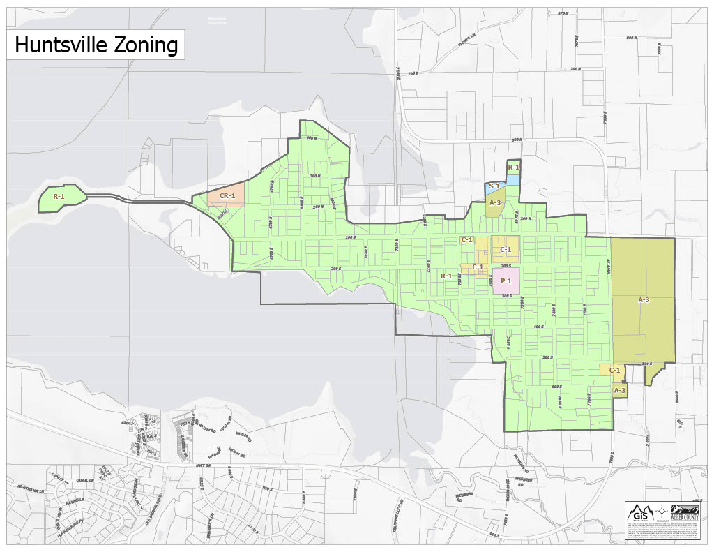 Huntsville Zoning Map